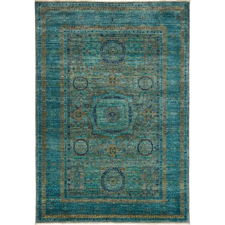 Tappeto Mamlouk Pakistan azzurro grigio 123x179