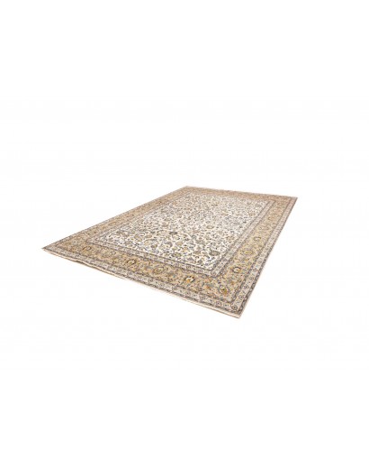 Tappeto Kashan Persia beige bianco 272x380