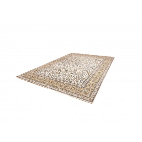 Tappeto Kashan Persia beige bianco 272x380