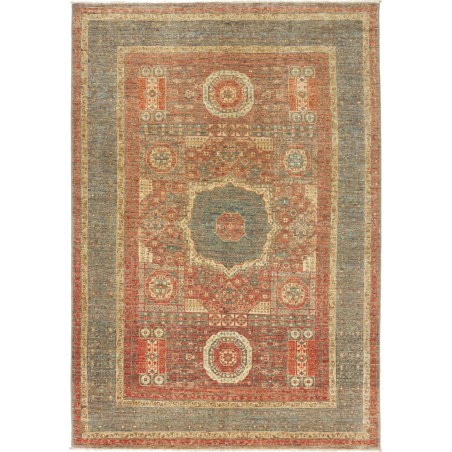 Tappeto Mamlouk Pakistan marrone giallo 127x189