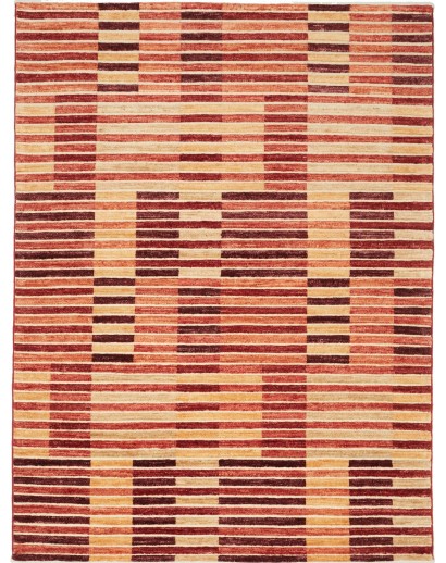 Tappeto Barjesta Pakistan rosso marrone 151x202
