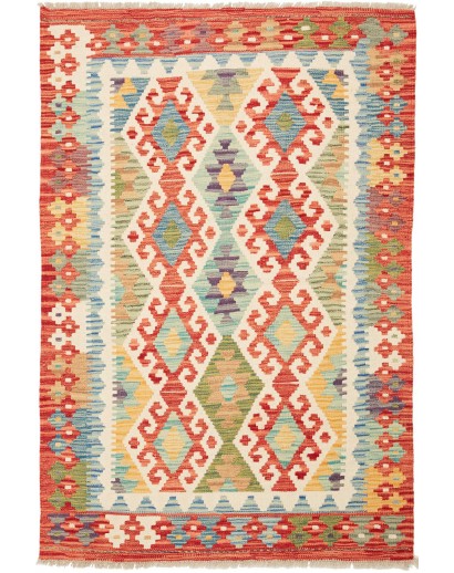 Tappeto Kilim Afghanistan marrone 107x152