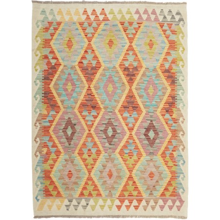 Tappeto Kilim Afghanistan marrone 127x173