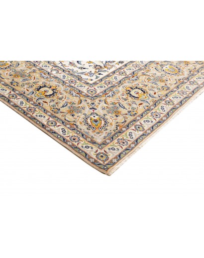 Tappeto Kashan Persia beige bianco 272x380