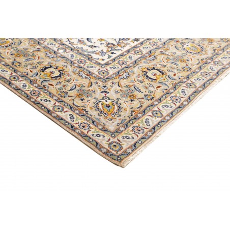 Tappeto Kashan Persia beige bianco 272x380