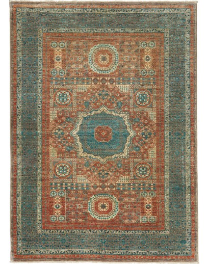 Tappeto Mamlouk Pakistan azzurro 128x178