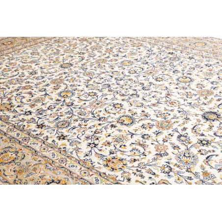 Tappeto Kashan Persia beige bianco 272x380