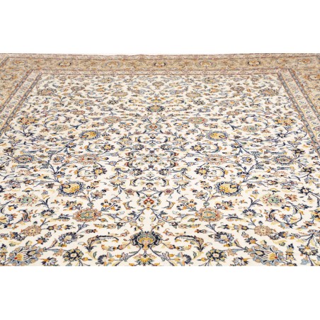 Tappeto Kashan Persia beige bianco 272x380