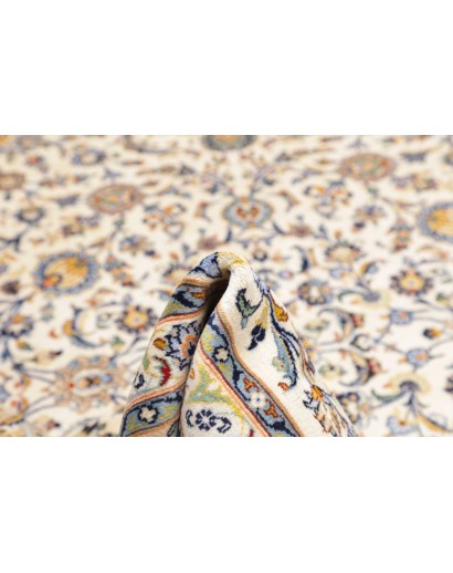 Tappeto Kashan Persia beige bianco 272x380