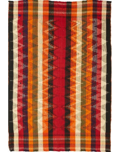 Tappeto Kilim Vintage Persia marrone 145x202