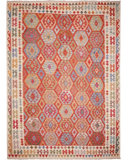 Tappeto Kilim Afghanistan marrone 253x351