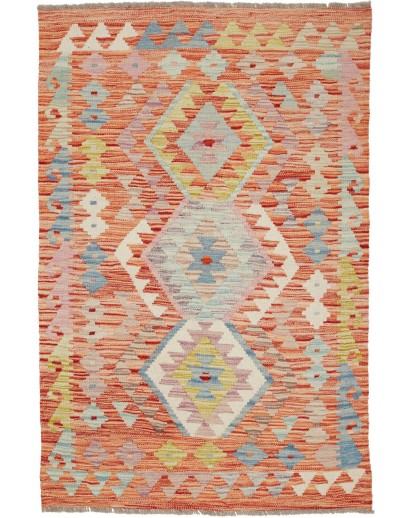 Tappeto Kilim Afghanistan marrone 93x142