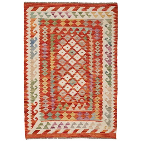 Tappeto Kilim Afghanistan marrone 100x147