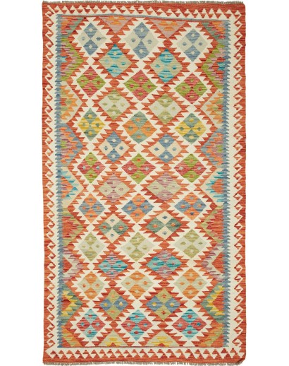 Tappeto Kilim Afghanistan marrone 110x202