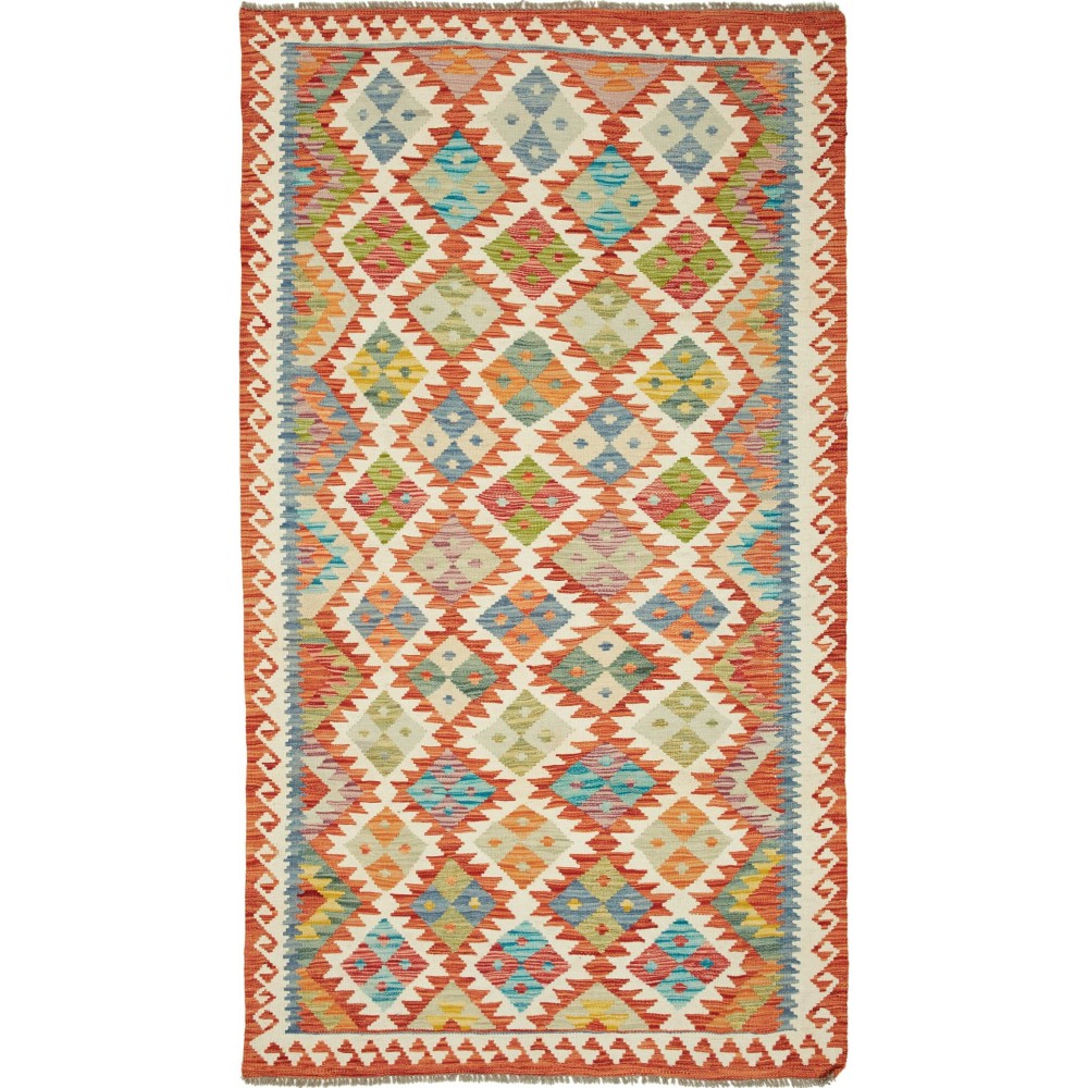 Tappeto Kilim Afghanistan marrone 110x202