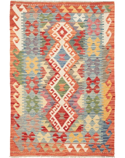 Tappeto Kilim Afghanistan marrone 99x148