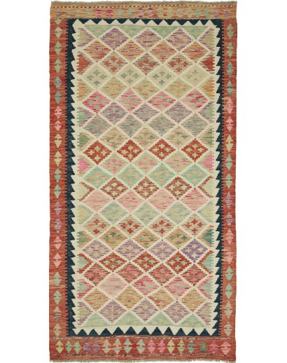 Tappeto Kilim Afghanistan marrone 105x203