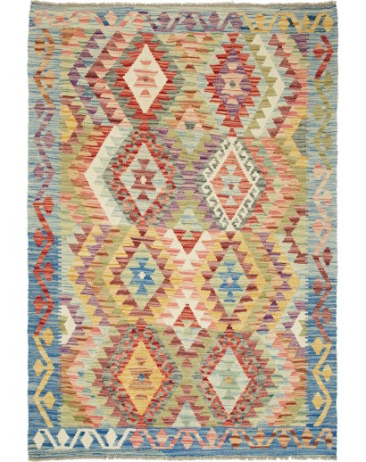 Tappeto Kilim Afghanistan marrone 125x182