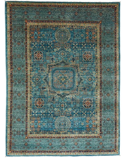 Tappeto Mamlouk Pakistan azzurro 149x205