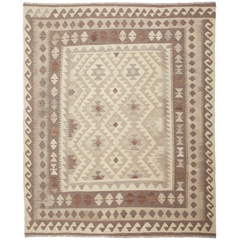 Tappeto Kilim Afghanistan marrone beige 164x201