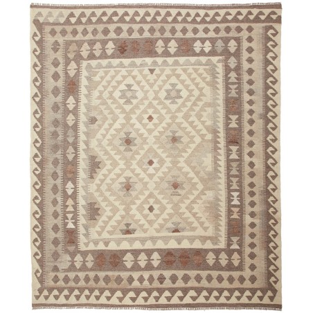 Tappeto Kilim Afghanistan marrone beige 164x201