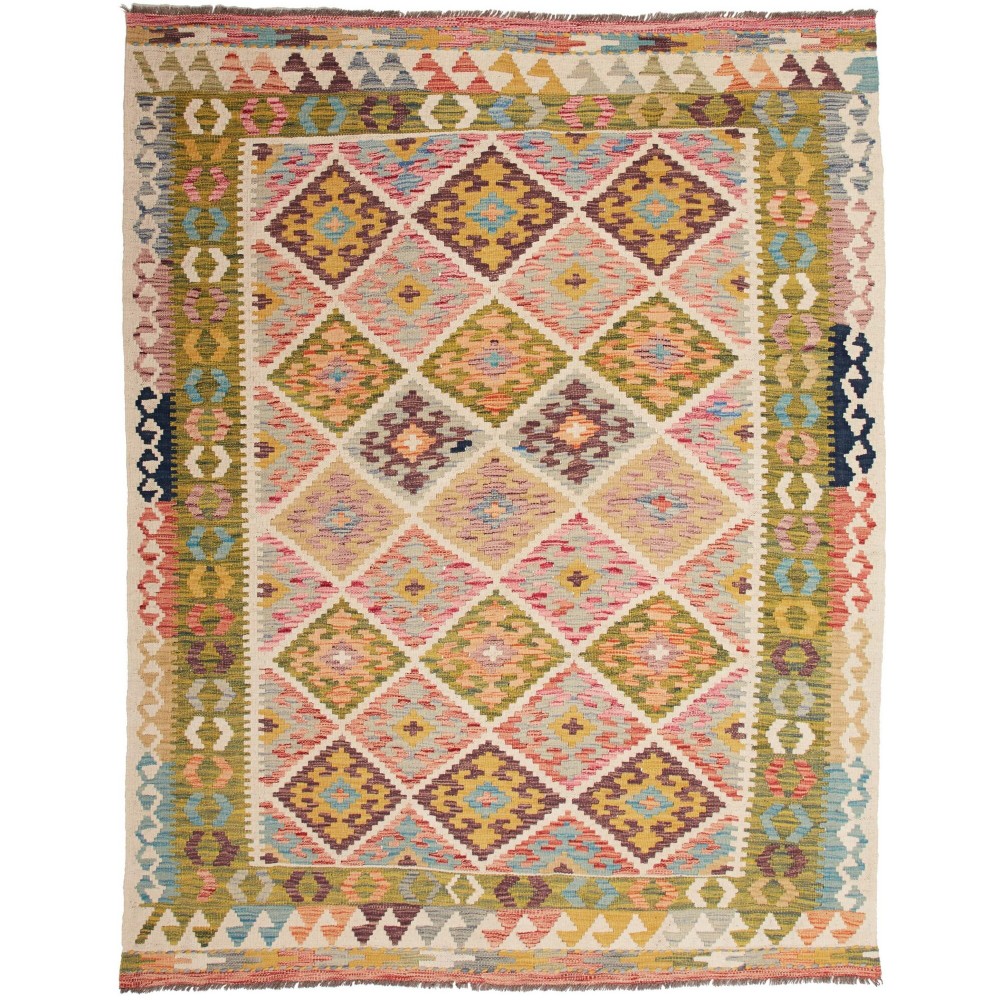 Tappeto Kilim Afghanistan marrone 155x200