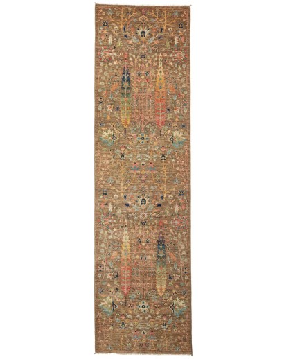 Tappeto Shahi Fine Pakistan bianco grigio 79x295