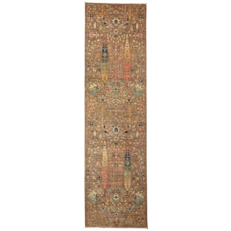 Tappeto Shahi Fine Pakistan bianco grigio 79x295