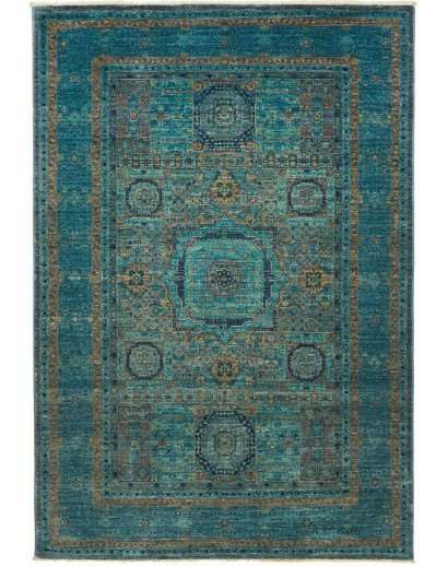 Tappeto Mamlouk Pakistan grigio bianco 129x186