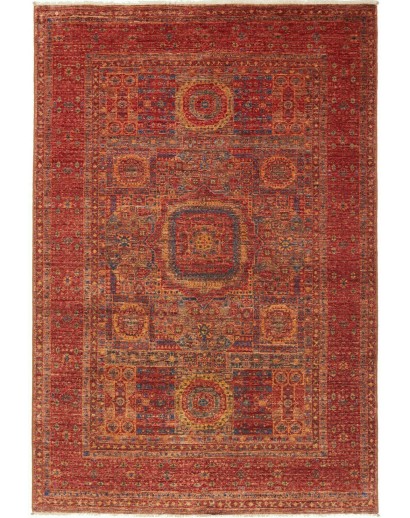 Tappeto Mamlouk Pakistan marrone arancione 125x181