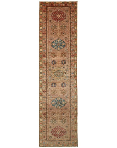 Tappeto Kazak Fine Pakistan bianco 78x294