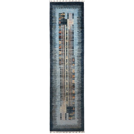 Tappeto Siva Pakistan grigio bianco 75x296