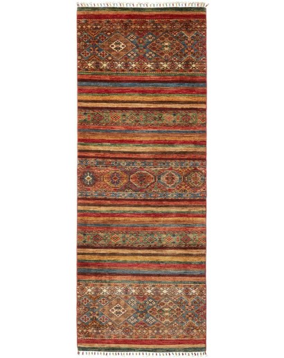 Tappeto Samarkand Pakistan marrone grigio 90x249