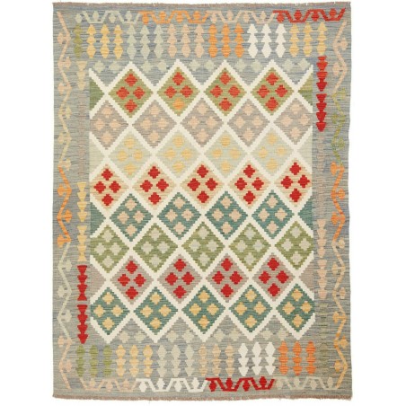 Tappeto Kilim Afghanistan marrone beige 150x200