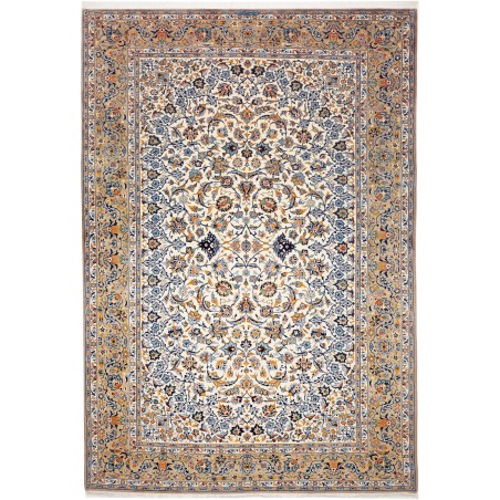 Tappeto Kashan Persia beige grigio 271x395