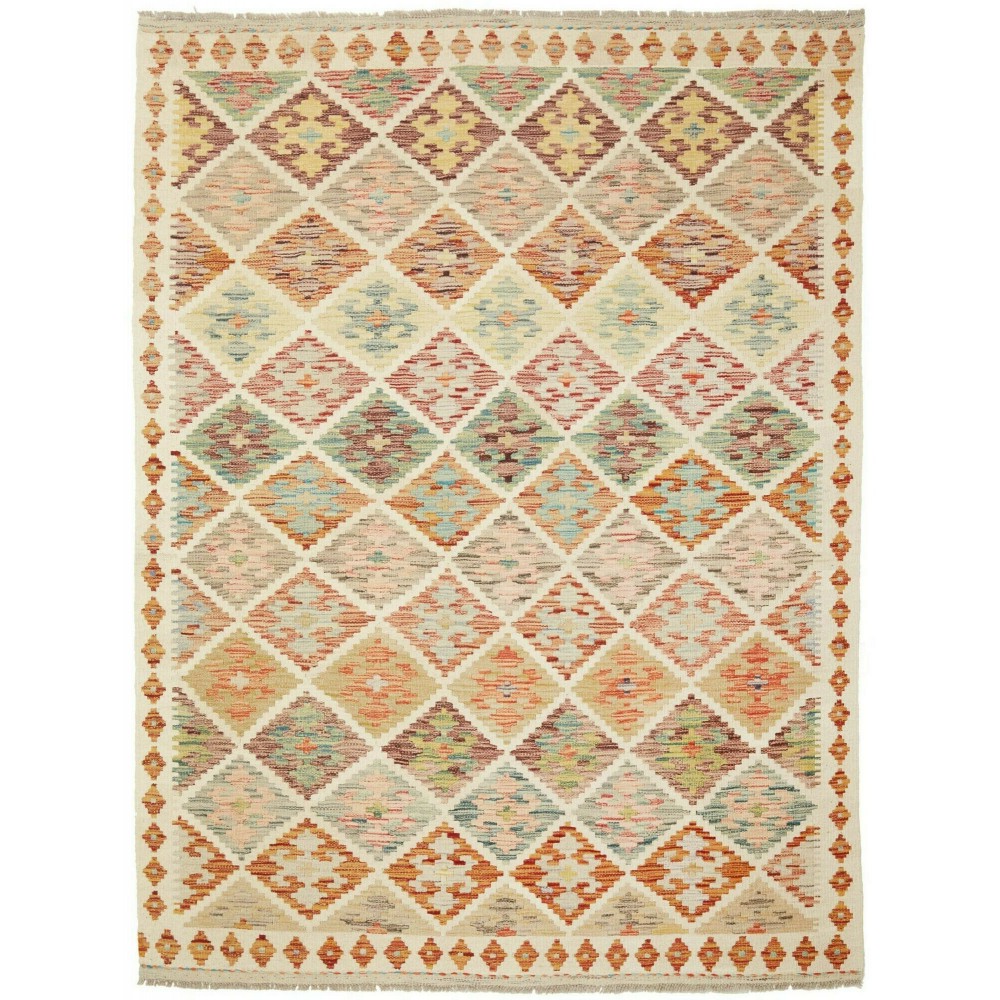 Tappeto Kilim Afghanistan marrone 148x196