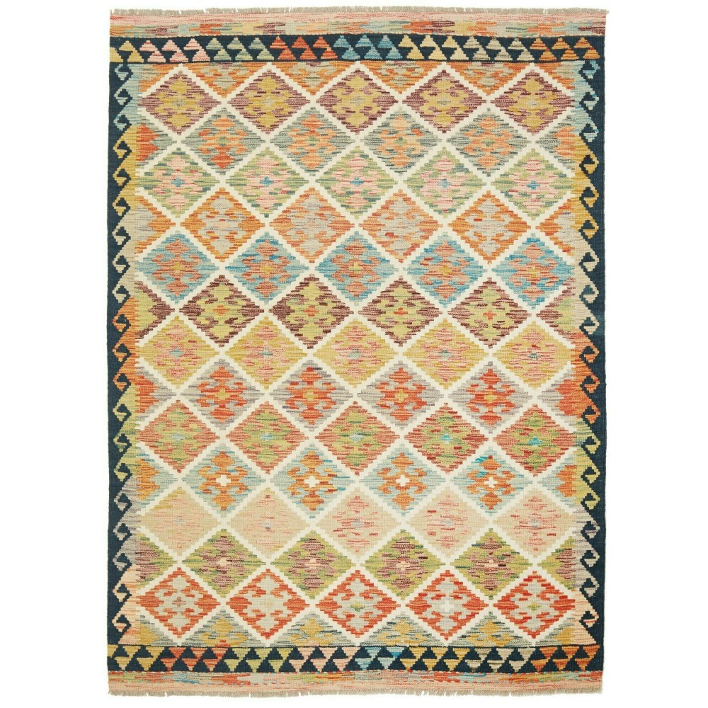 Tappeto Kilim Afghanistan marrone 146x202