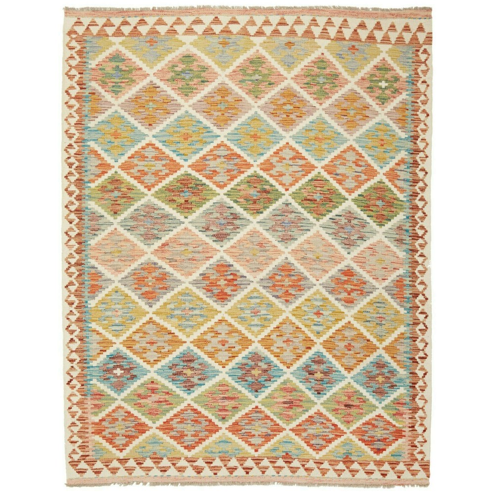Tappeto Kilim Afghanistan marrone beige 153x199