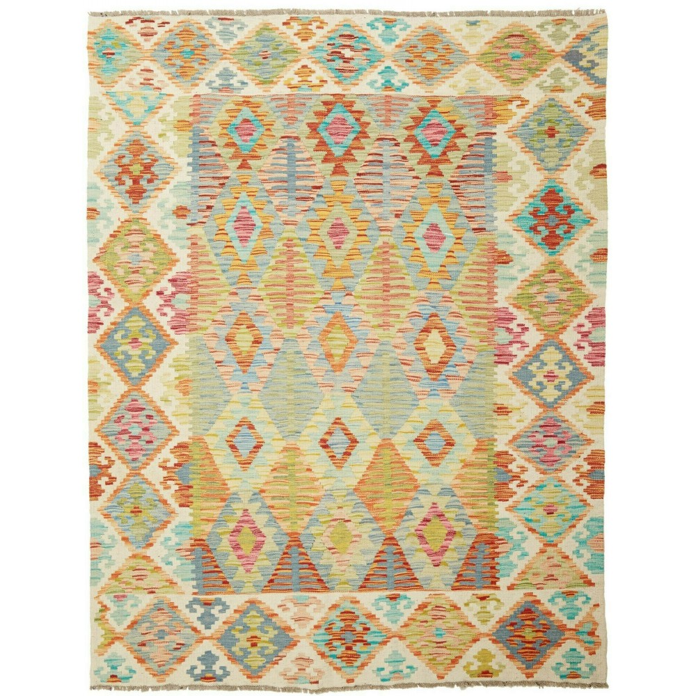 Tappeto Kilim Afghanistan marrone beige 160x207