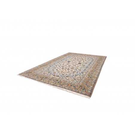 Tappeto Kashan Persia beige grigio 271x395