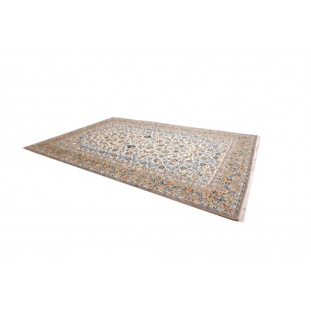 Tappeto Kashan Persia beige grigio 271x395