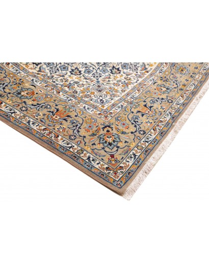 Tappeto Kashan Persia beige grigio 271x395