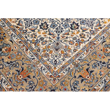 Tappeto Kashan Persia beige grigio 271x395