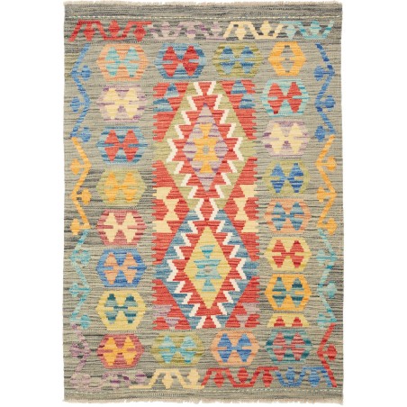 Tappeto Kilim Afghanistan marrone 103x147