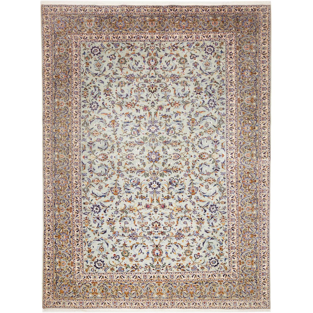 Tappeto Kashan Persia beige grigio 272x388