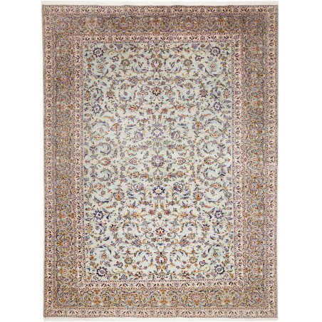 Tappeto Kashan Persia beige grigio 272x388