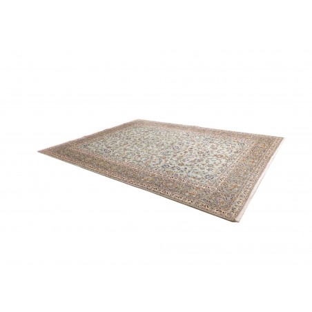 Tappeto Kashan Persia beige grigio 272x388