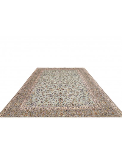 Tappeto Kashan Persia beige grigio 272x388