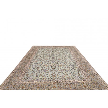 Tappeto Kashan Persia beige grigio 272x388