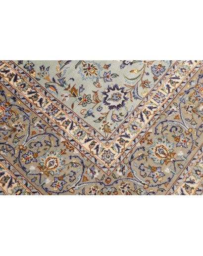 Tappeto Kashan Persia beige grigio 272x388